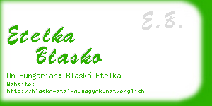 etelka blasko business card