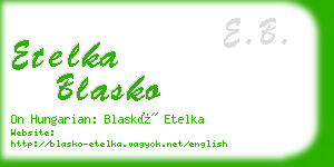 etelka blasko business card